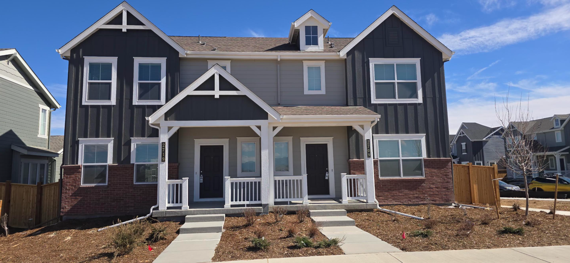timber frame crew installing walls